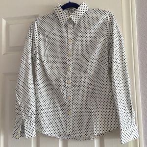 Black and White Banana Republic Button Up
